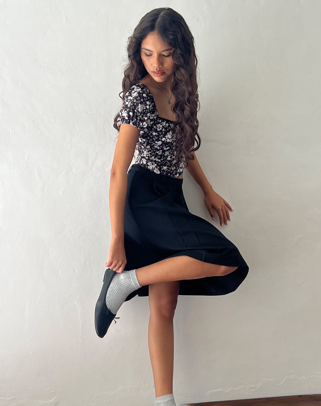 Tezu Sweetheart Oberteil in Dark Wild Flower