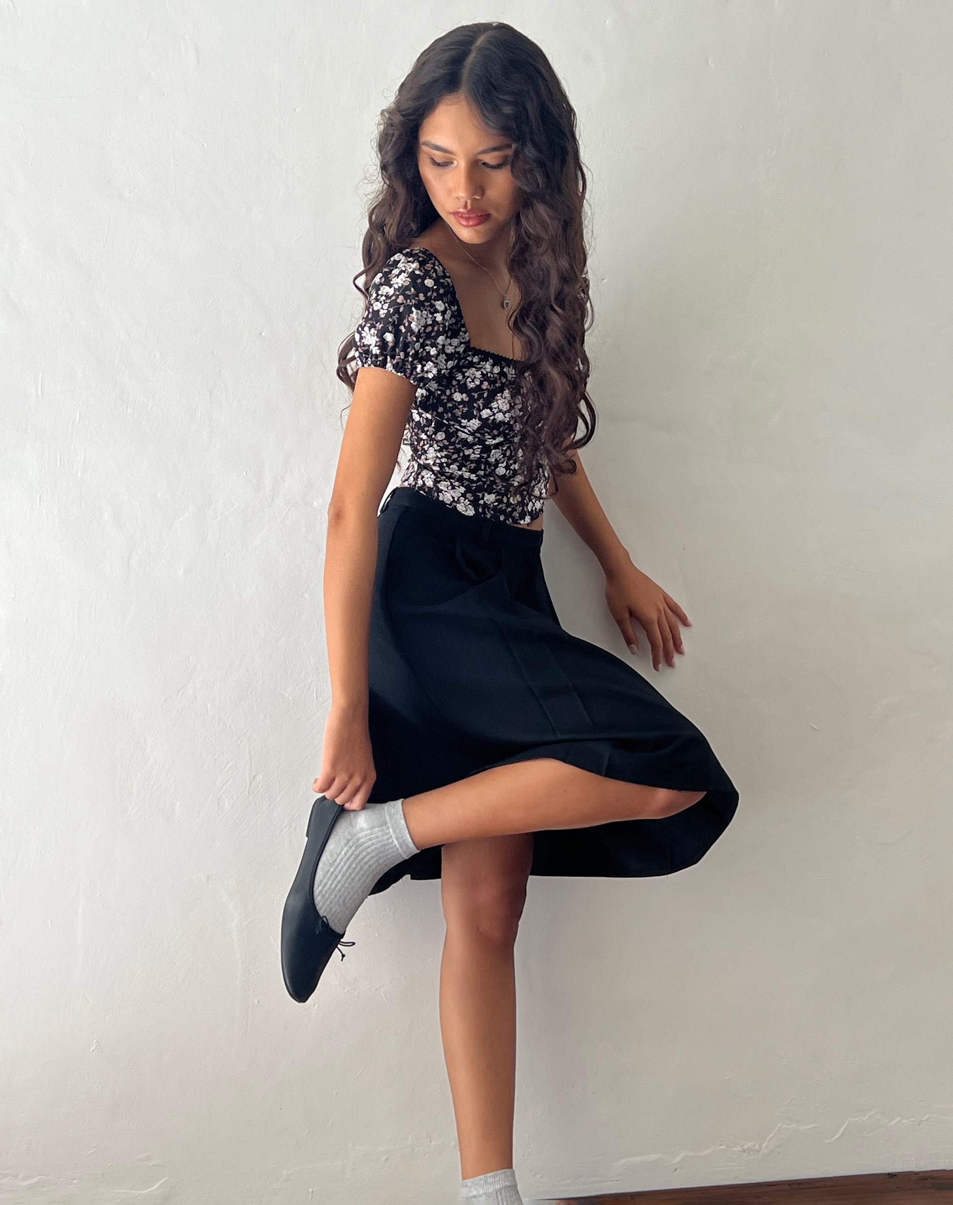 Bild von Tezu Sweetheart Top in Dark Wild Flower
