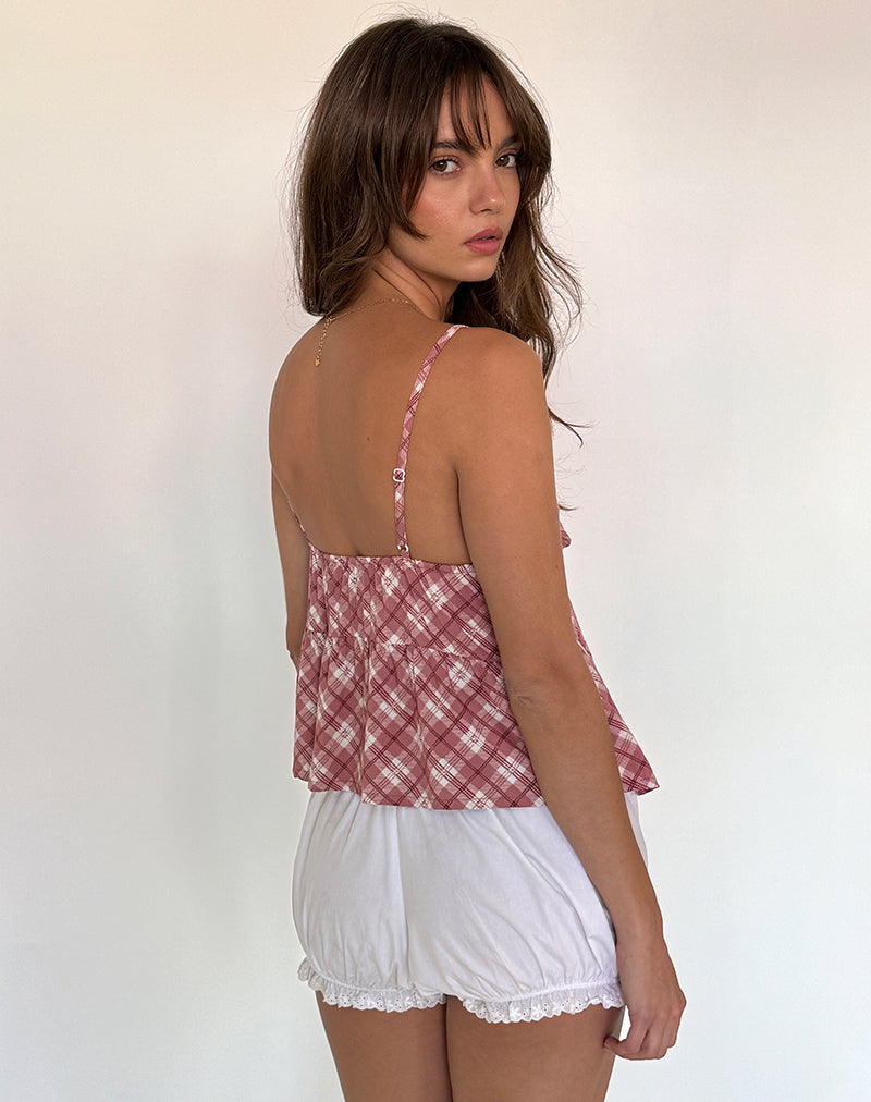Bild von Tezza Top in Pink Tartan