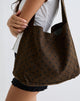 Image of Sota Twill Tasche in Braun mit schwarzem Polka Print