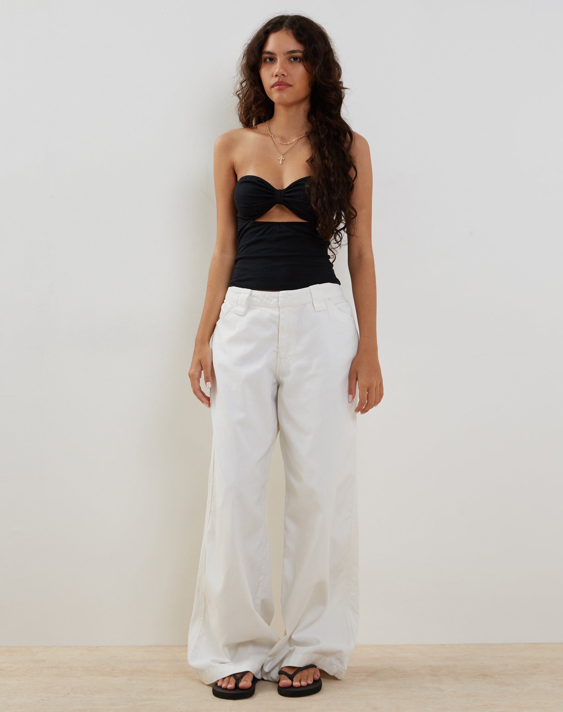 Bild von Tifose Bandeau-Twist Front Top in Schwarz