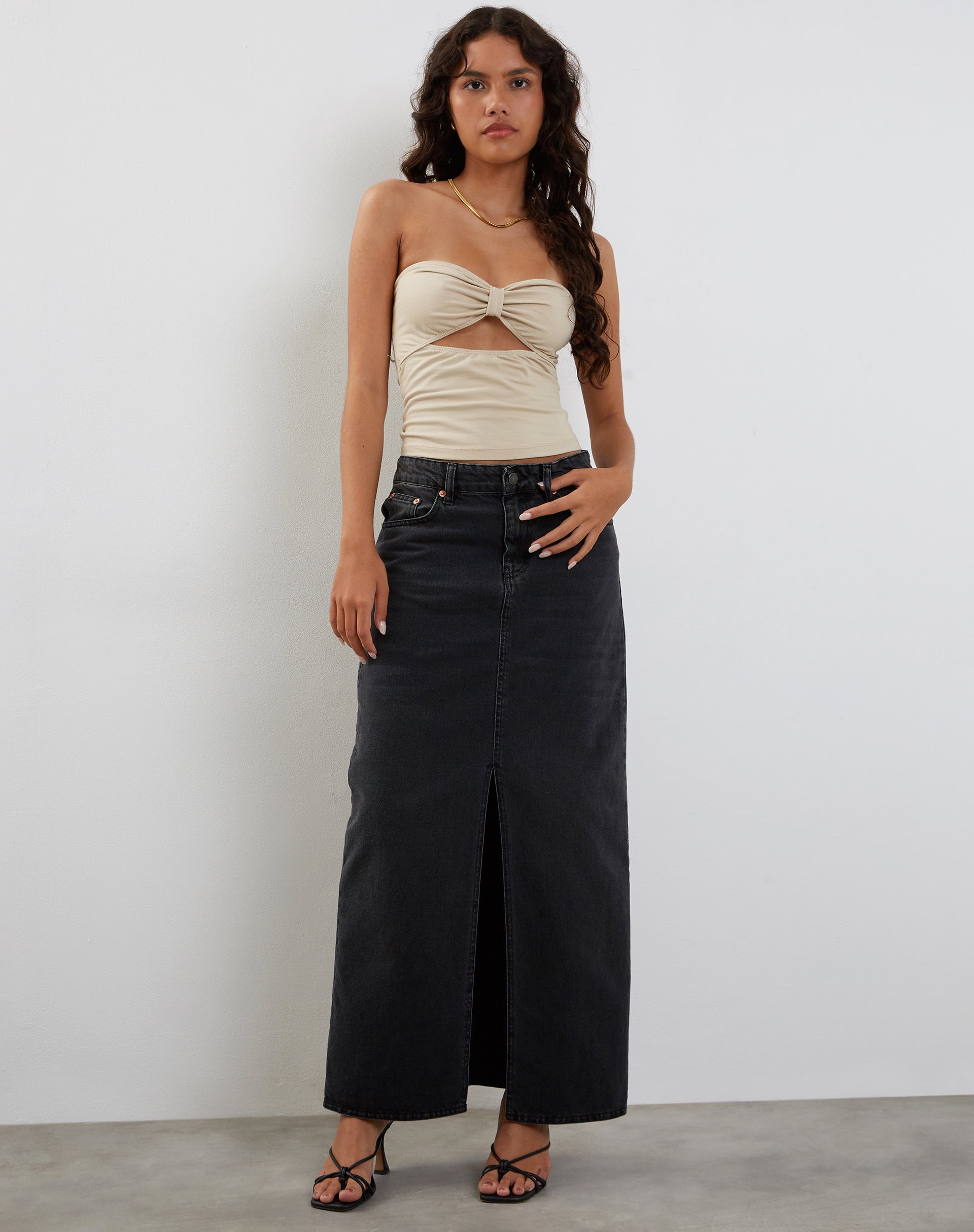 Bild von Tifose Bandeau Twist Front Top in Coconut Milk