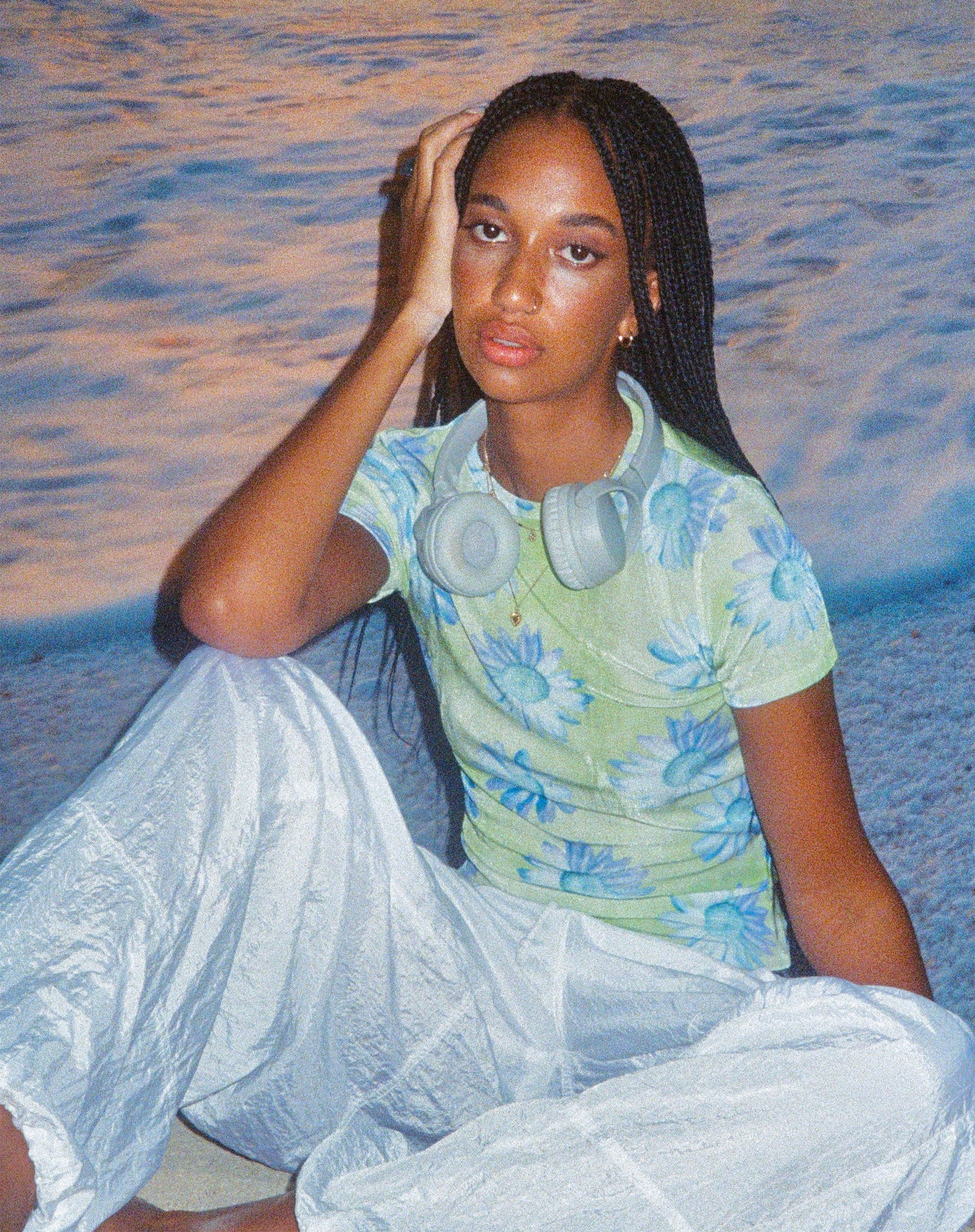 Bild von MOTEL X BARBARA Tika Top in Neon Brushstroke Floral