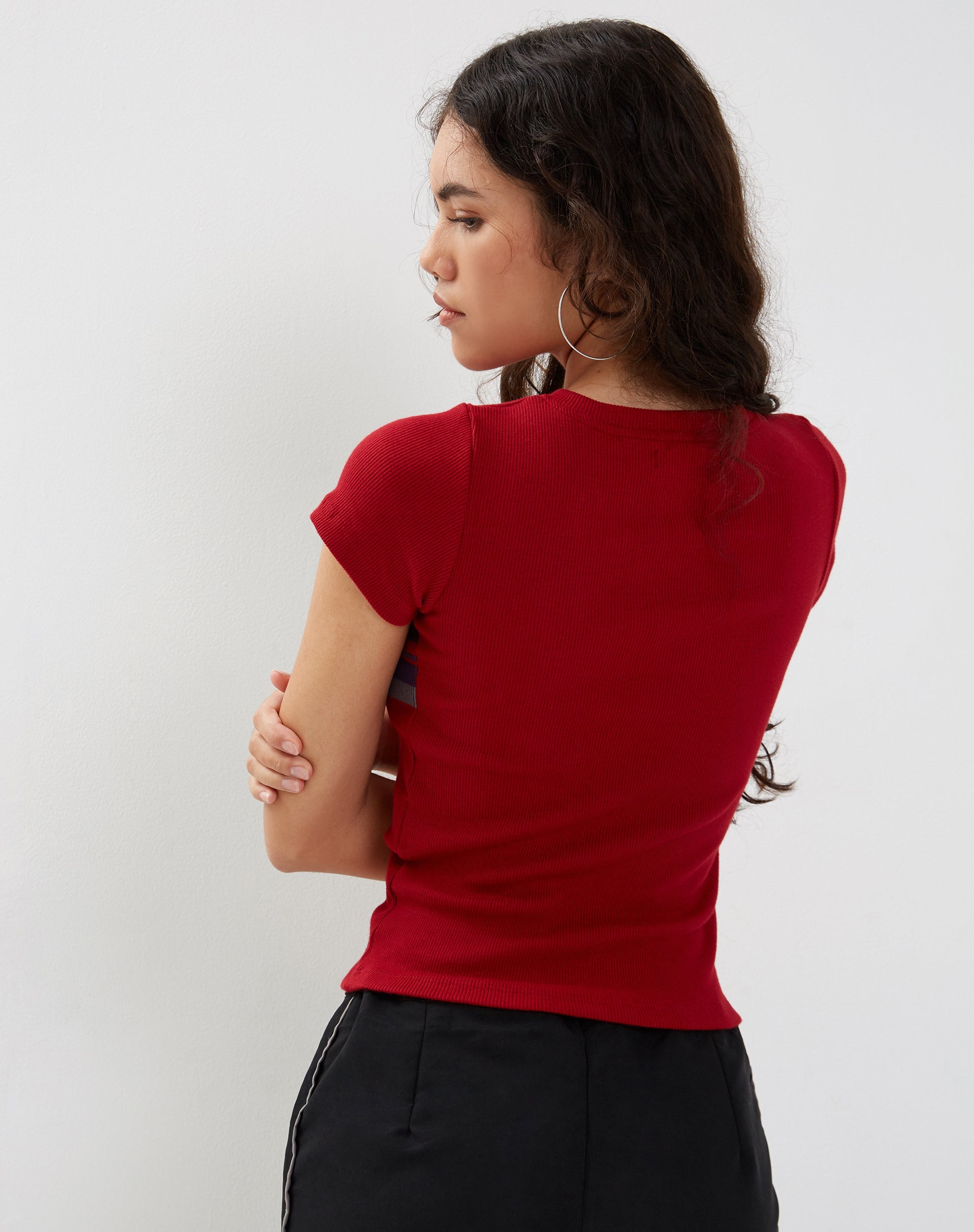 Bild von Tiona Top in Adrenalin Red Stripe