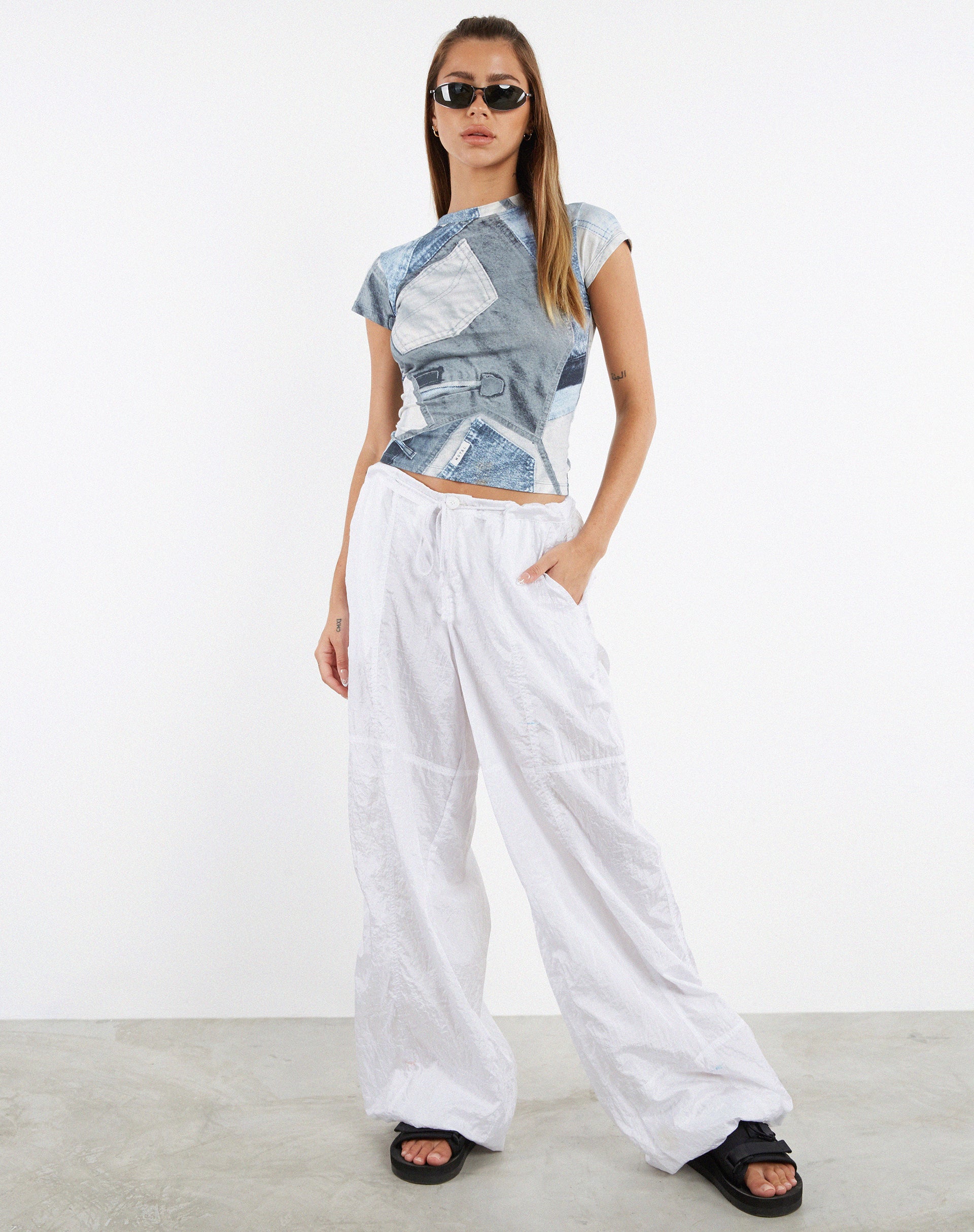 Bild von MOTEL X JACQUIE Tiona Top in Denim Pocket