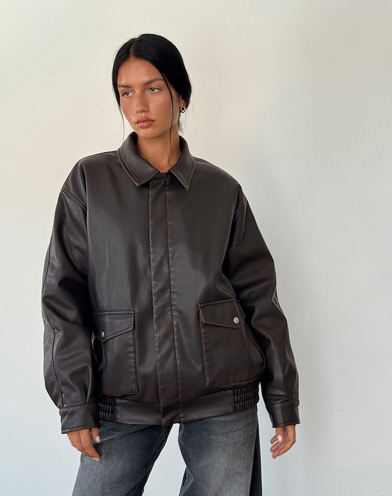 Bild von Tobias Jacke in PU Dark Chocolate