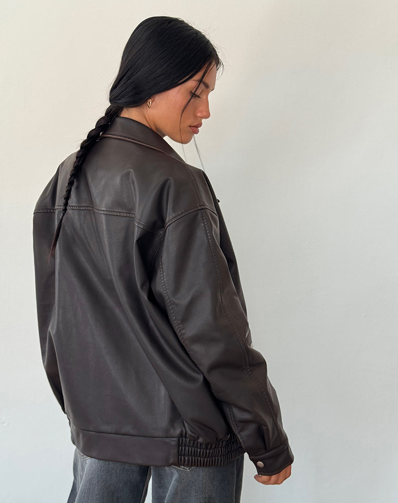 Bild von Tobias Jacke in PU Dark Chocolate