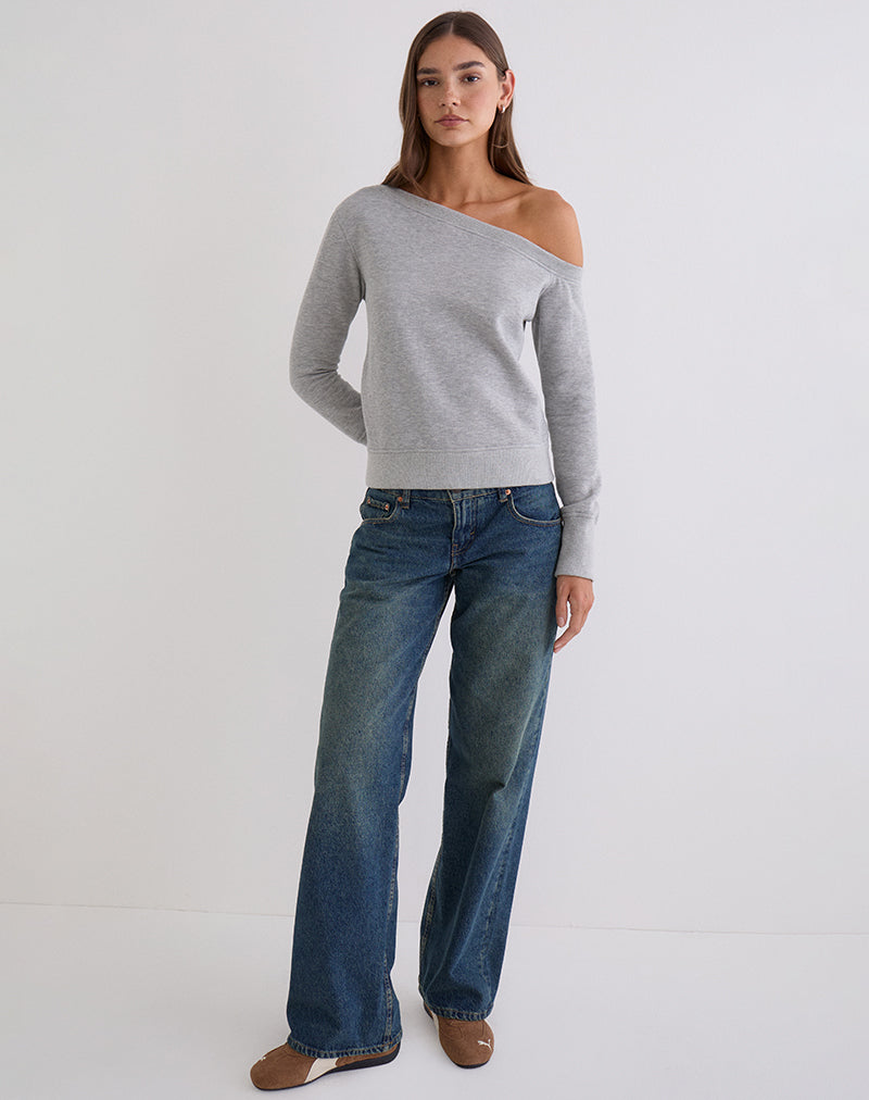 Bild des Toria Sweatshirts in Grau meliert