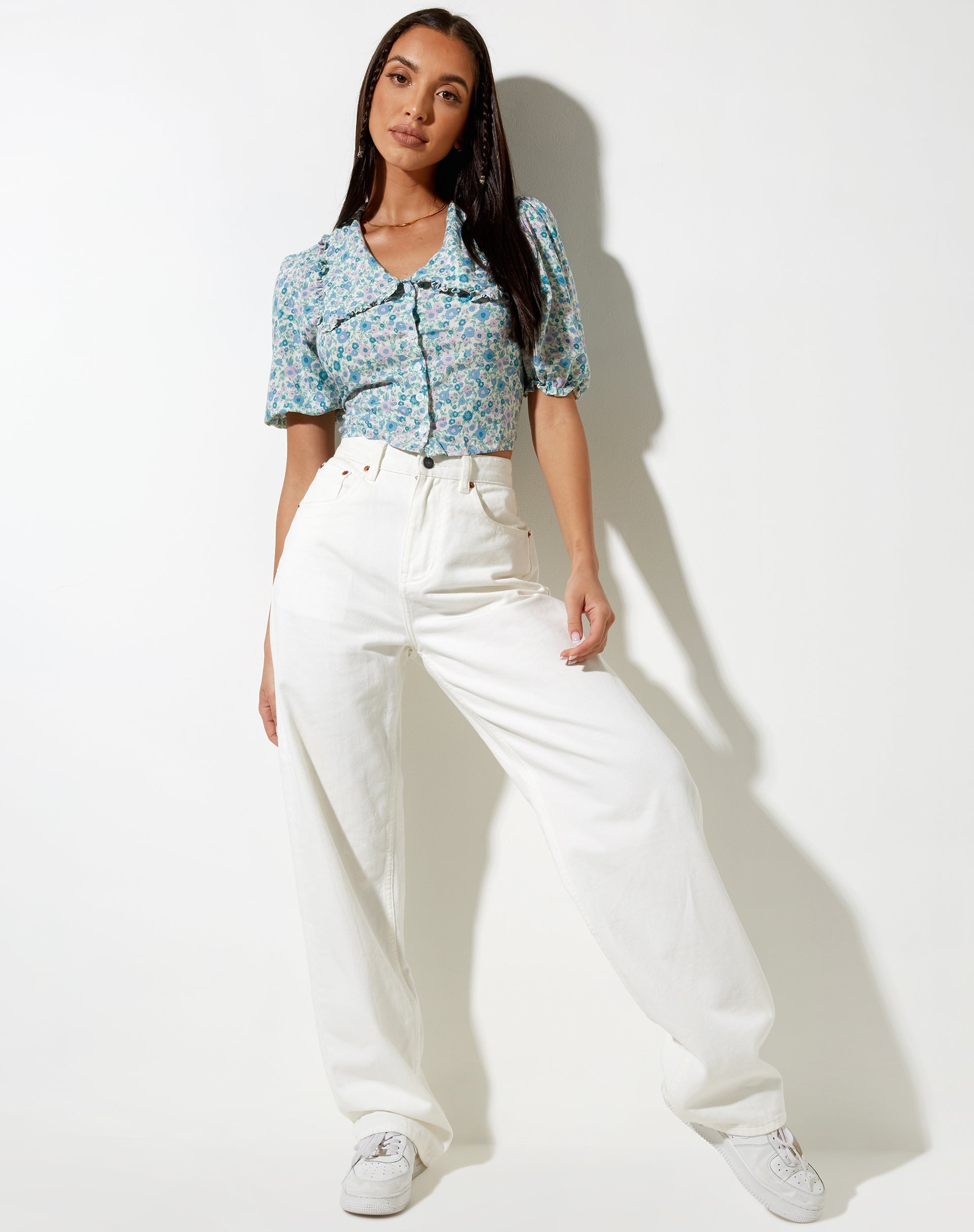Bild von Tucci Top in Flower Power Blau