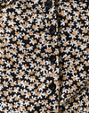 Spring Fling Floral Schwarz