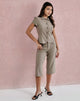 Bild der tunesischen Caprihose in Tailoring Light Taupe