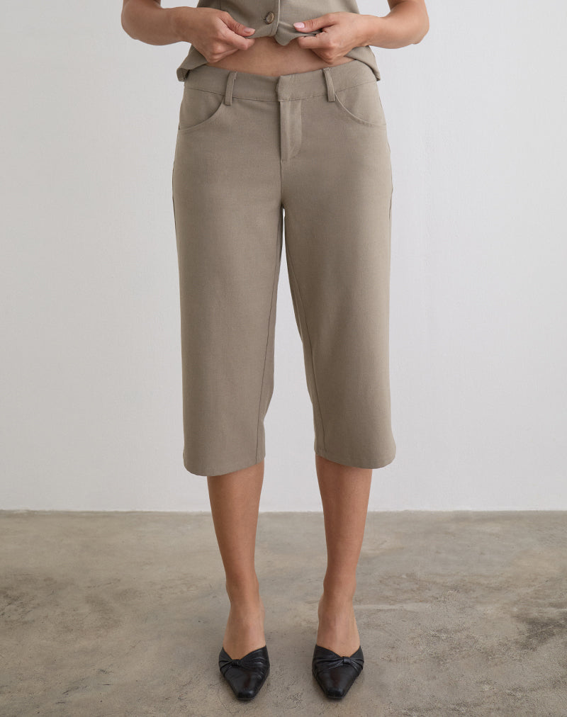 Bild der tunesischen Caprihose in Tailoring Light Taupe