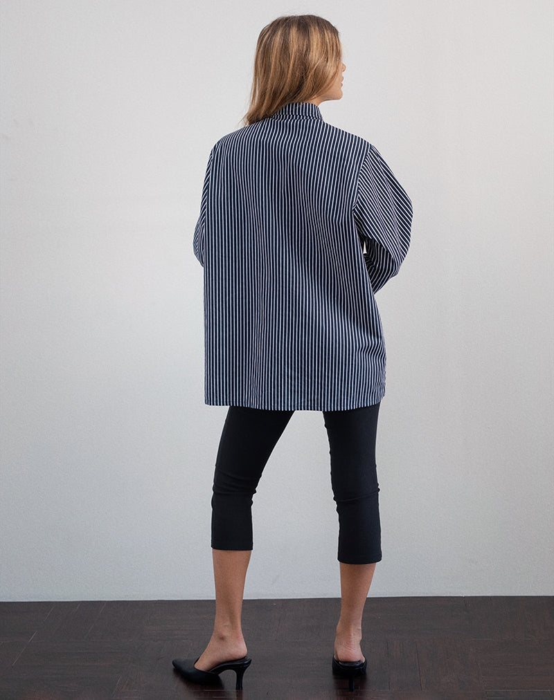 Image of Turner Hemd in Mono Stripe Navy