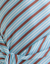 Diagonalstreifen Hellblau