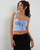 Image of Ulani Crop Top in Kornblumenblau
