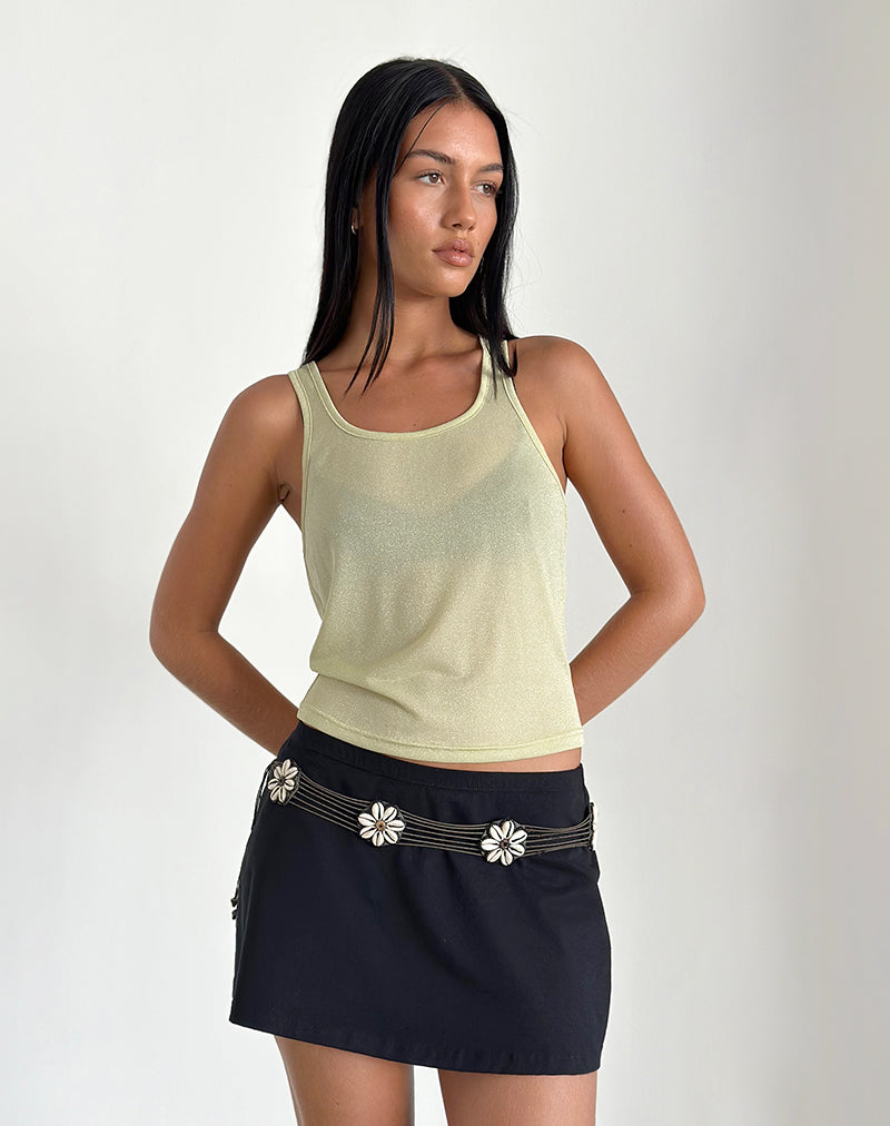 Bild von Umika Vest Top in Gelb Schimmer
