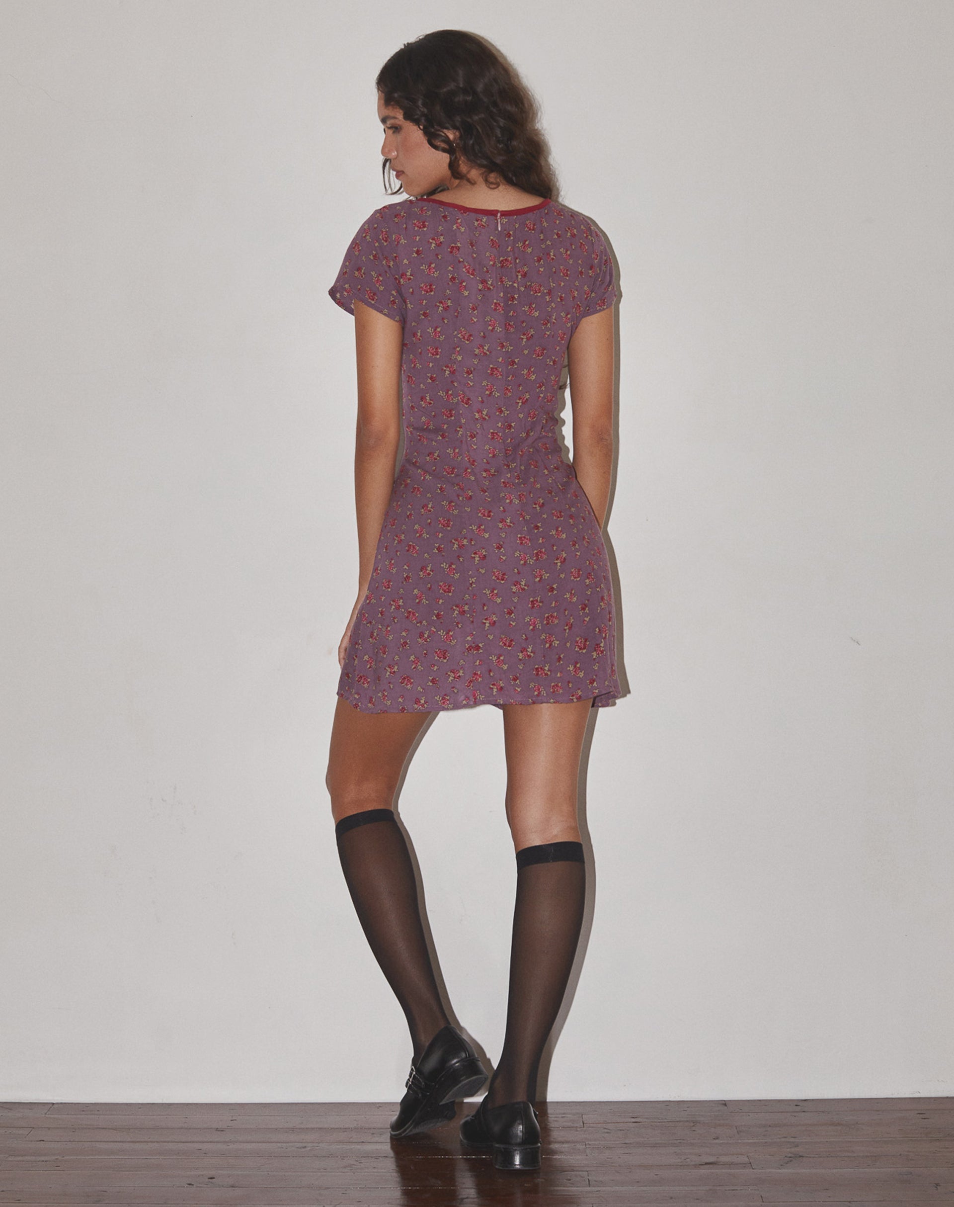 Image of Vaiso Minikleid in fließendem Rosa Deep Purple