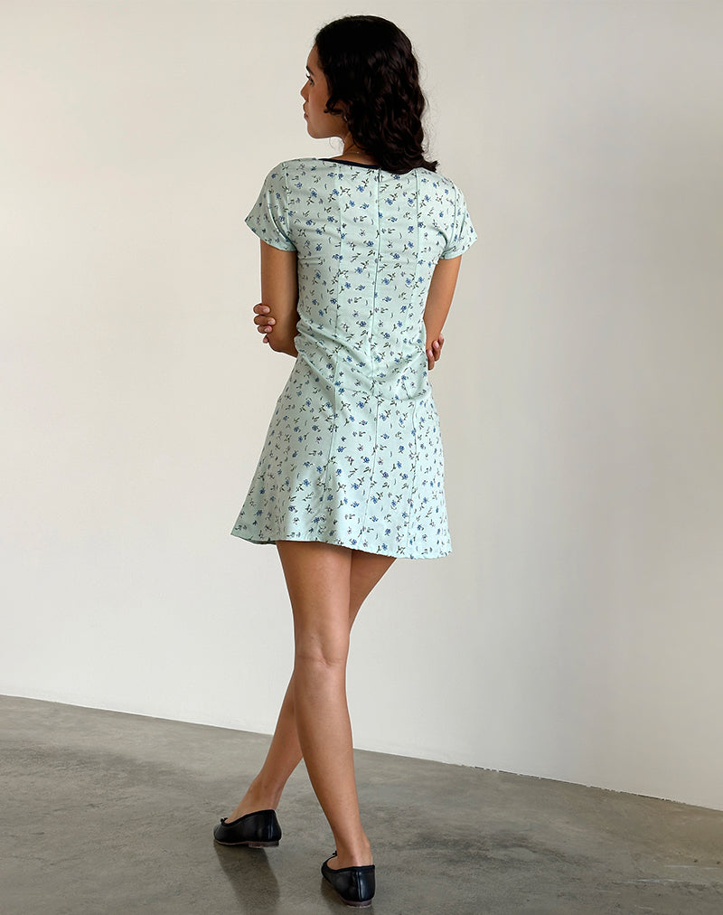 Image of Vaiso Minikleid in hübschem Blütengrün