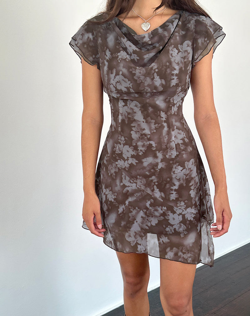 Valencia Minikleid in Botanical Shadow Brown