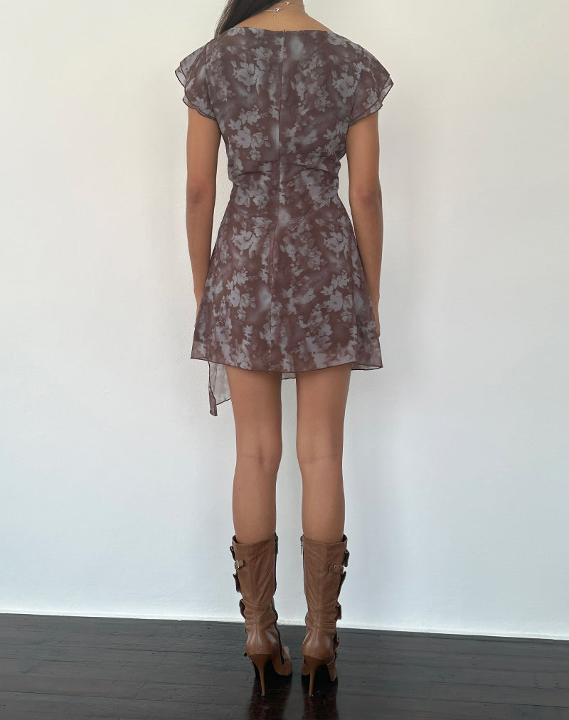 Image of Valencia Minikleid in Botanical Shadow Braun