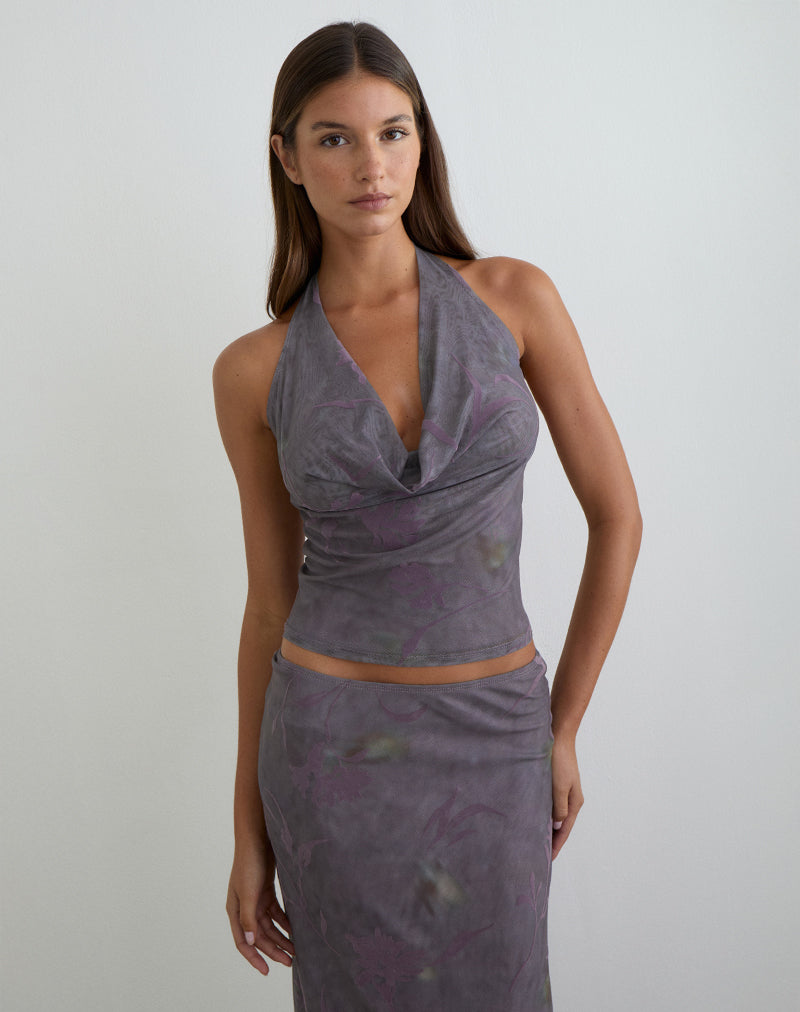 Bild von Valila Top in Flare Flower Purple