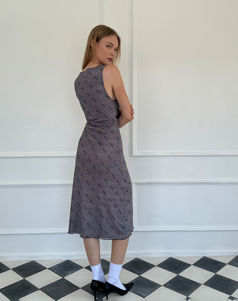 Bild von Vasida Mesh Midikleid in Queen of Hearts