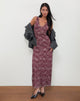 Image of Vatika Maxikleid in abstraktem Leo Spot