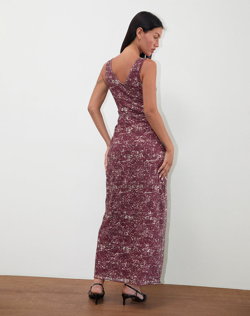 Image of Vatika Maxikleid in abstraktem Leo Spot