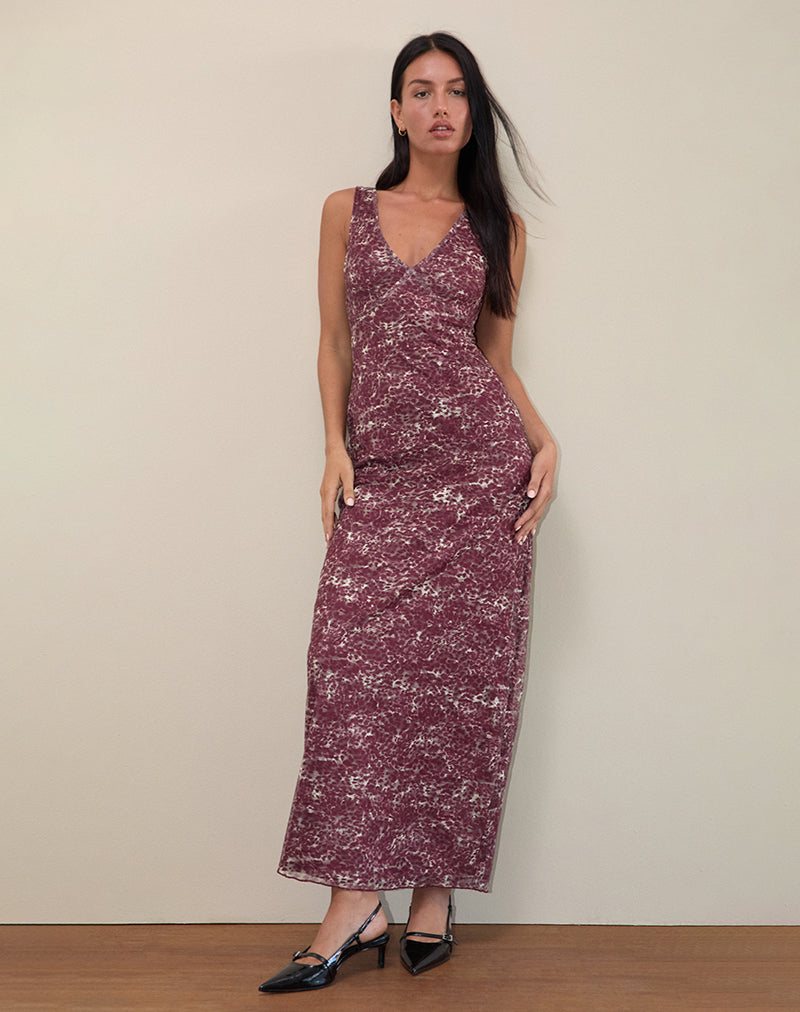 Image of Vatika Maxikleid in abstraktem Leo Spot