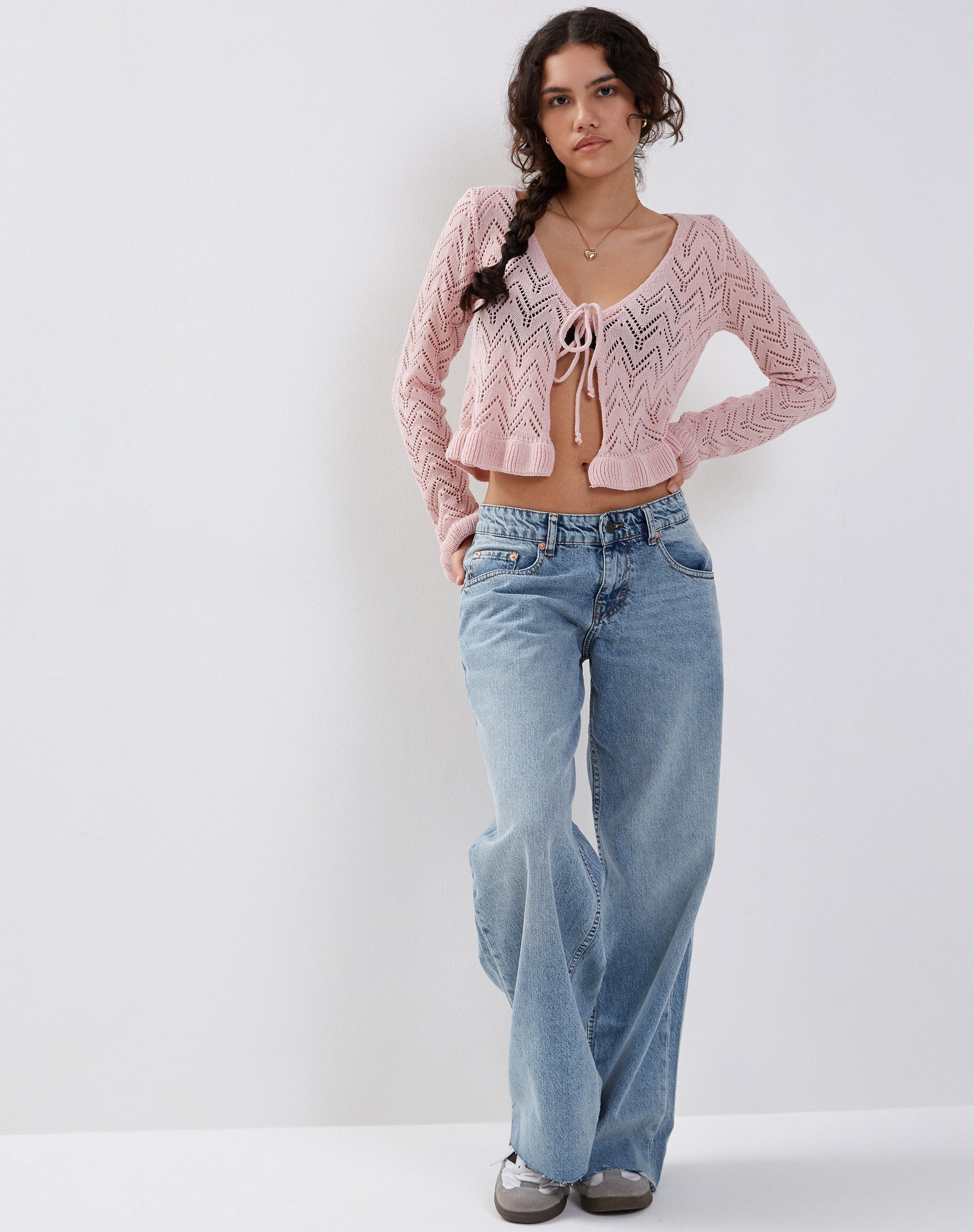 Image von Vella Strickjacke in gestricktem Rosa