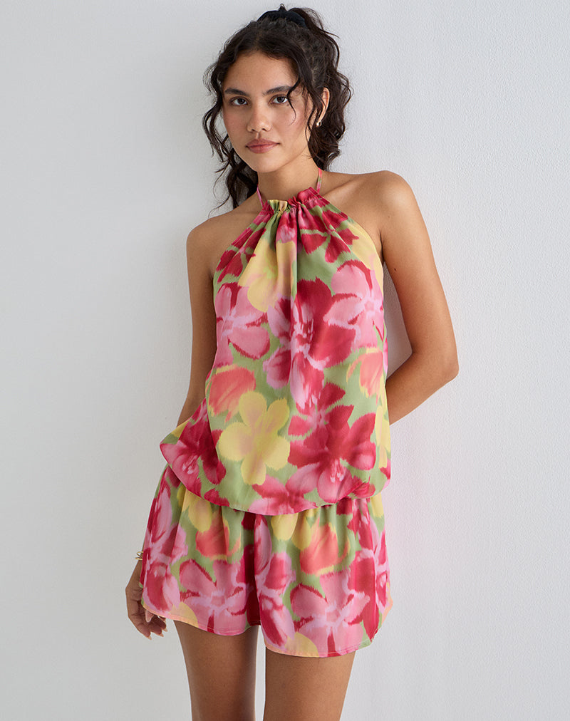 Veloria Minikleid in Bold Multi Colour Floral