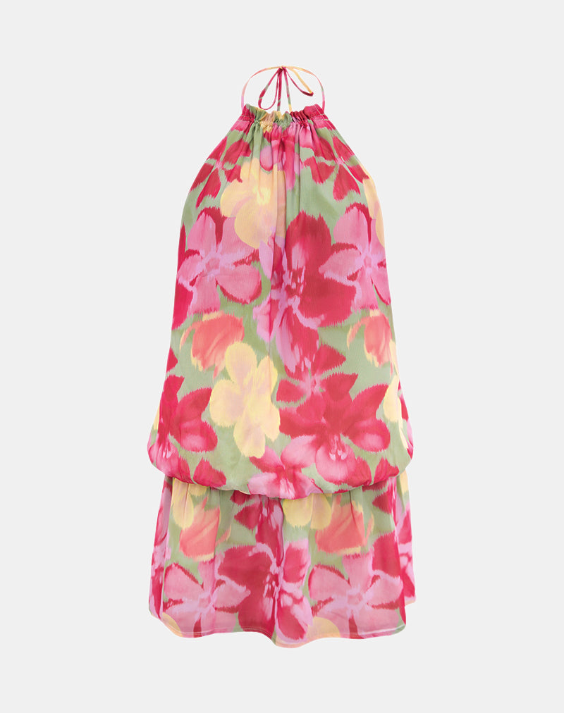Veloria Minikleid in Bold Multi Colour Floral