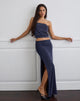 Bild von Venya Maxirock aus Cupro Navy