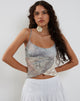 Image of Vienna Cami Top aus floraler Spitze in Pastellfarben