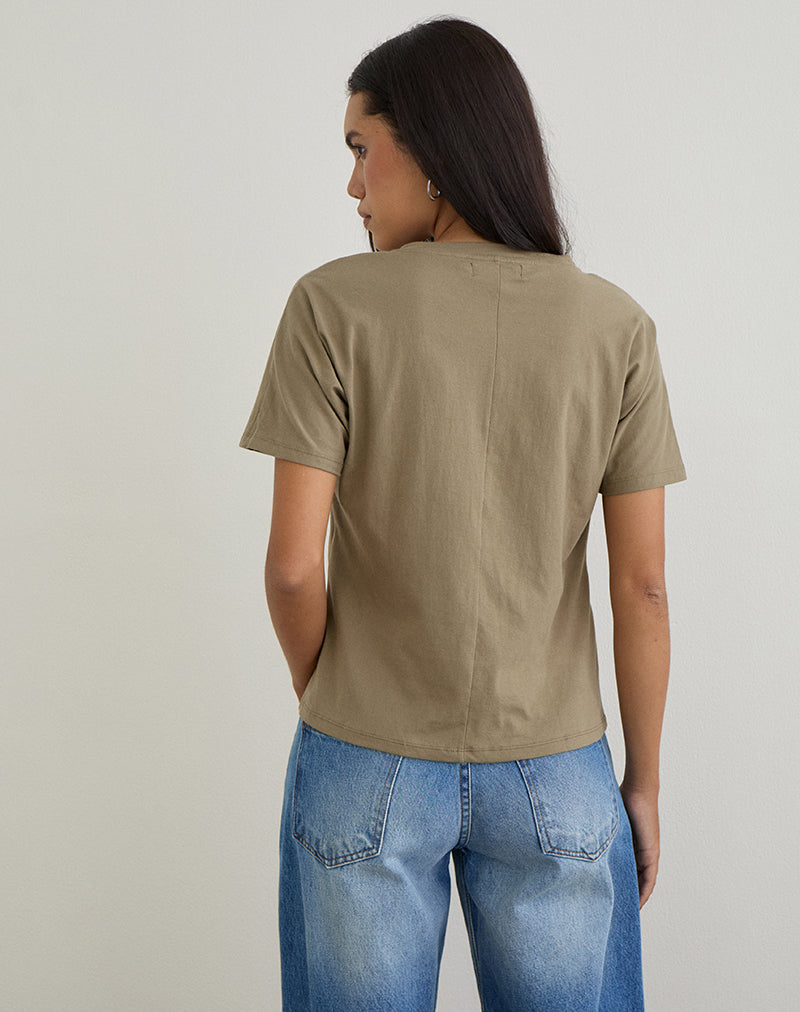 Bild von Viman Top in Jersey Khaki