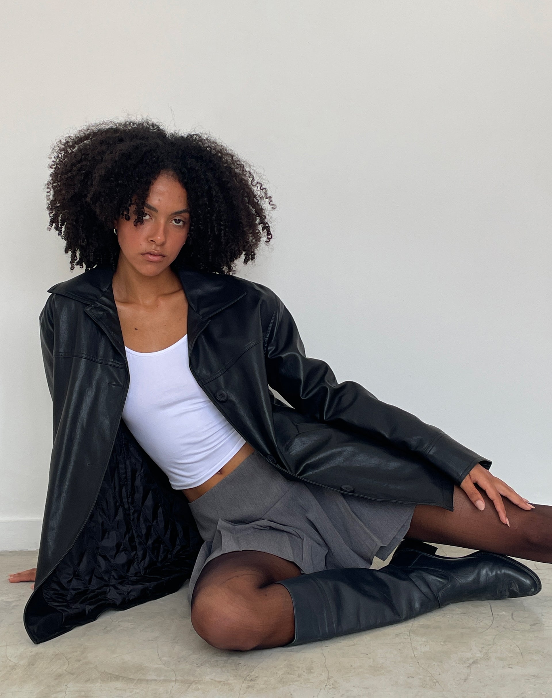 Image of Walta Jacke aus PU Schwarz