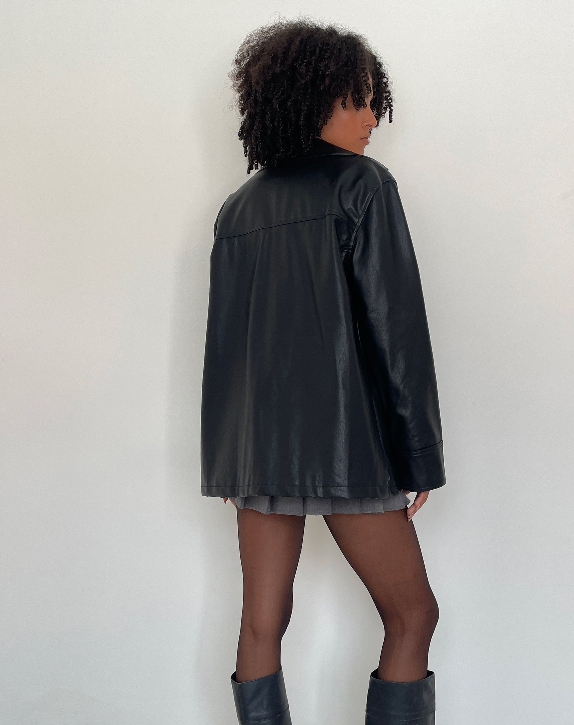 Image of Walta Jacke aus PU Schwarz