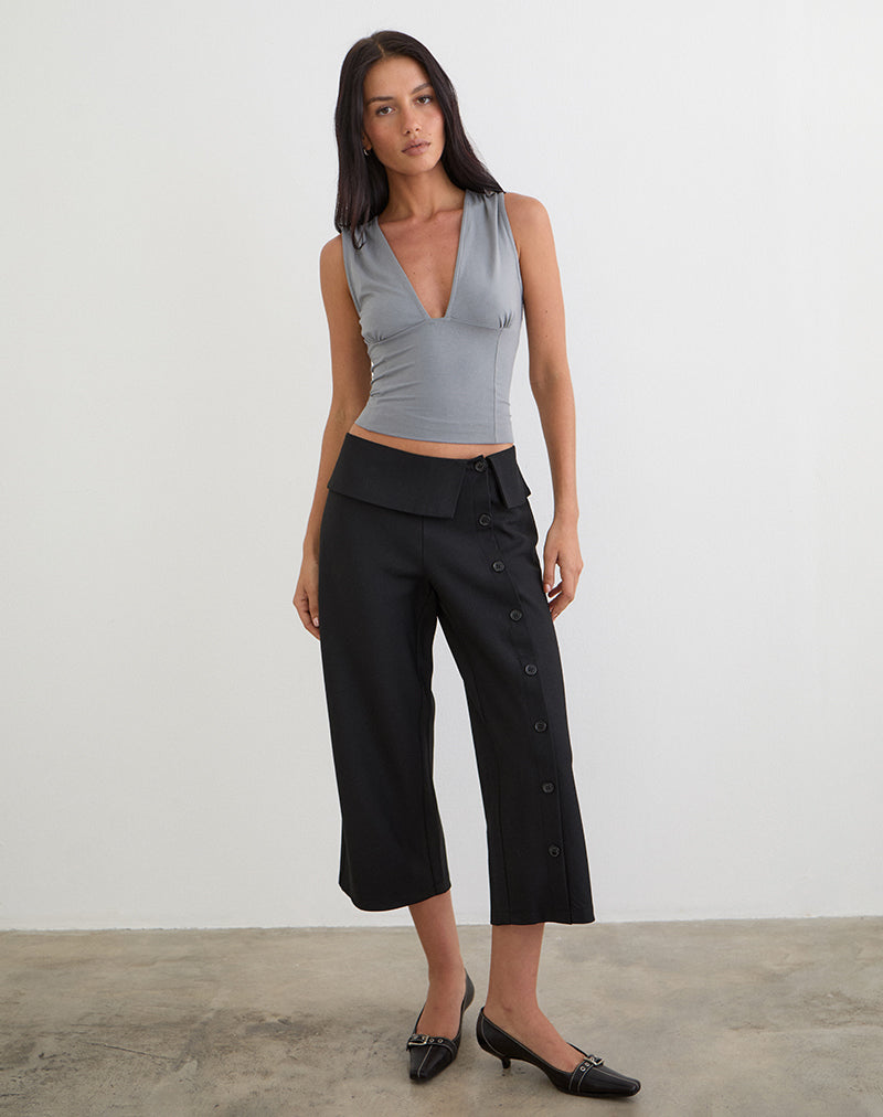 Wamari Capri-Hose in Tailoring Black