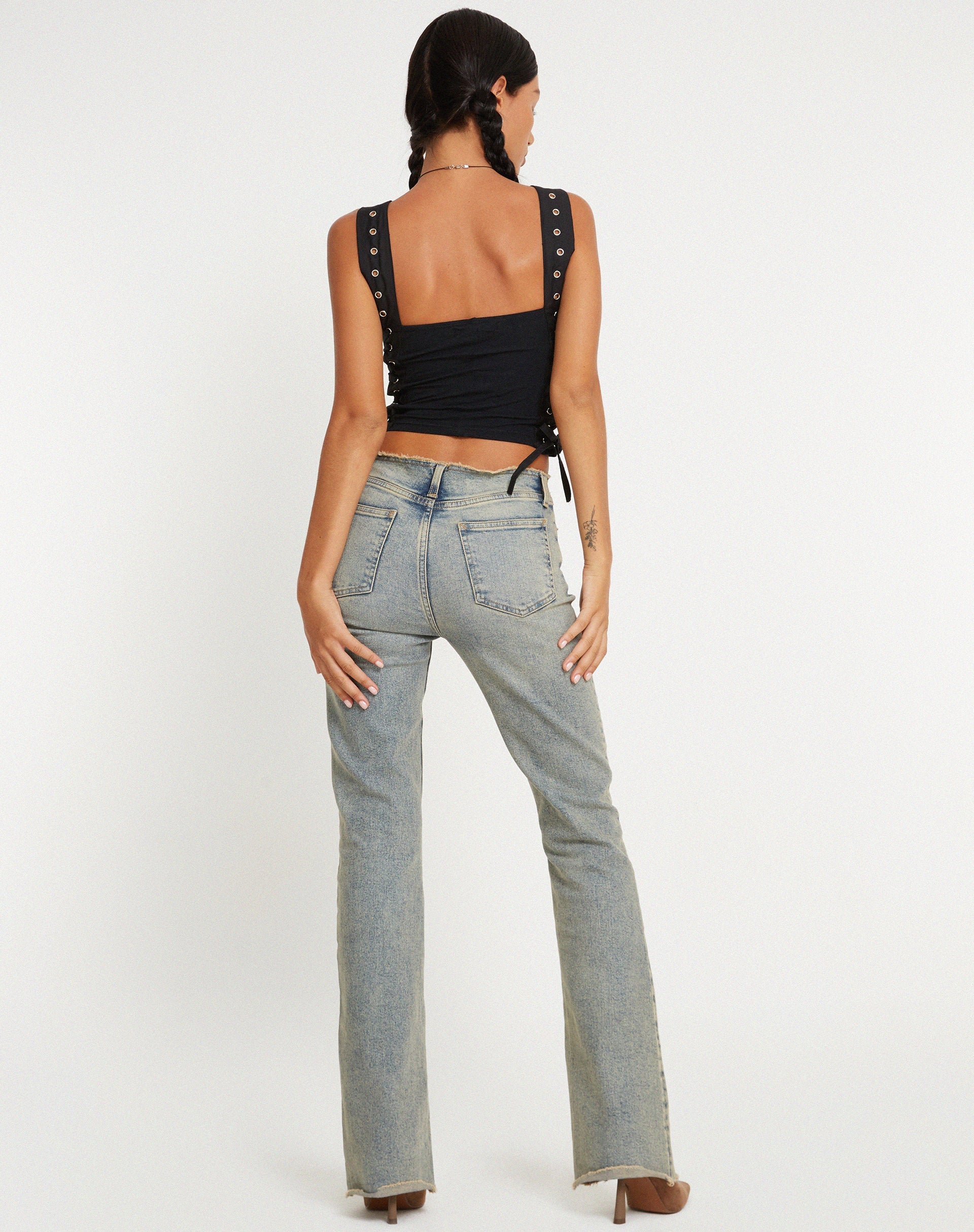 Bild von Wati Crop Top in Schwarz