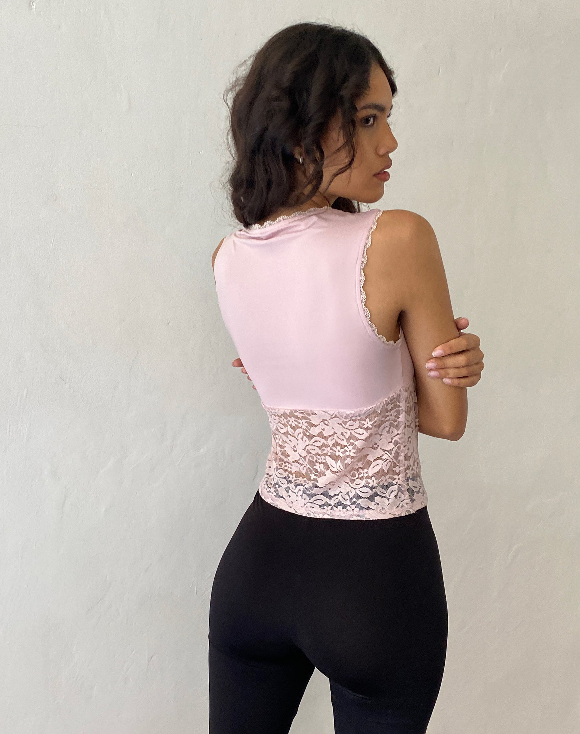 Image of Winifred Spitze Slinky Mix Top in Rosa Lotus