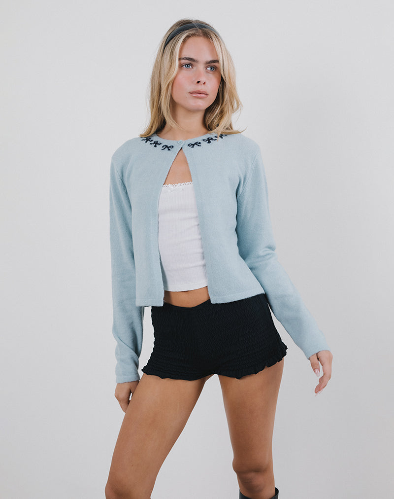 Bild von Wunara Bow Cardi in Hellblau