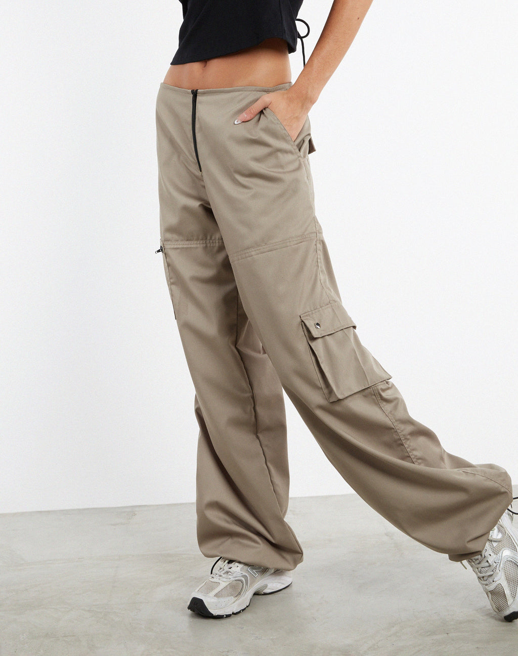 Xander Cargohose aus Cotton Drill Taupe