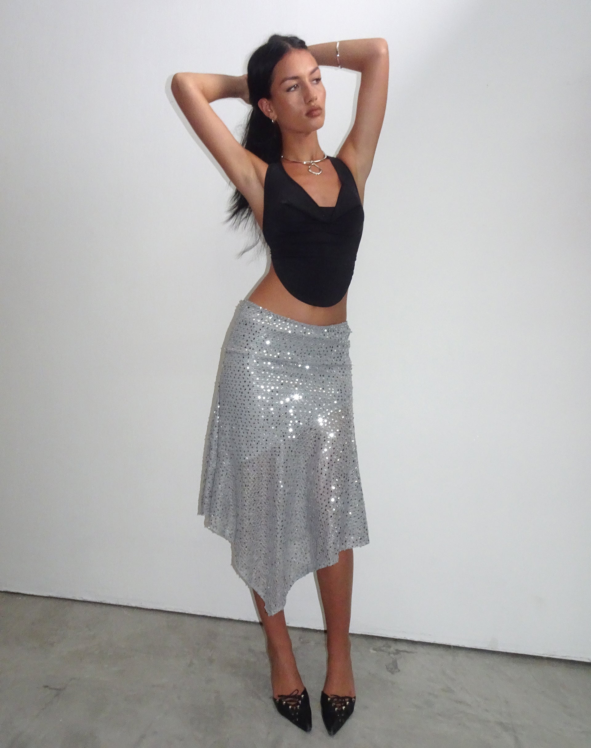 Bild von Carita Midirock aus Paillettenstrick Silber