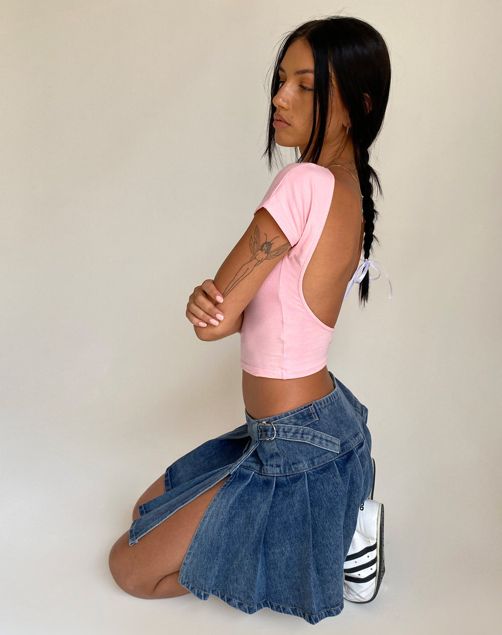 Xiwang Crop Top in Ballettrosa
