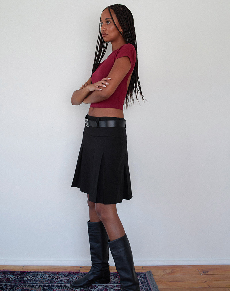 Bild von Xiwang Crop Top in Burgundy