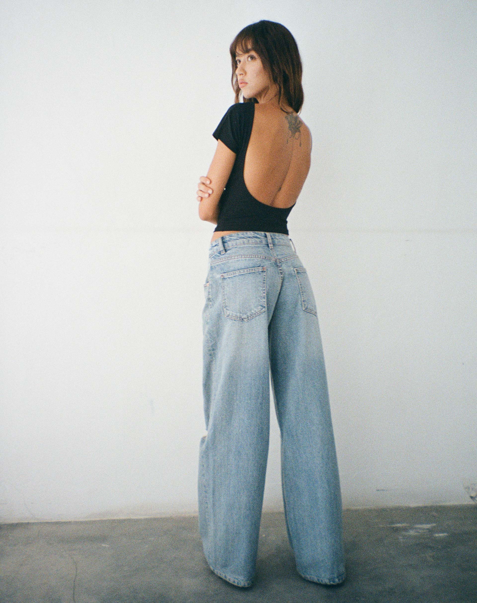 Bild von Xiwang Crop Top in Schwarz