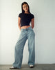 Bild von Roomy Extra Wide Low Rise Jeans in Vintage Blue Wash