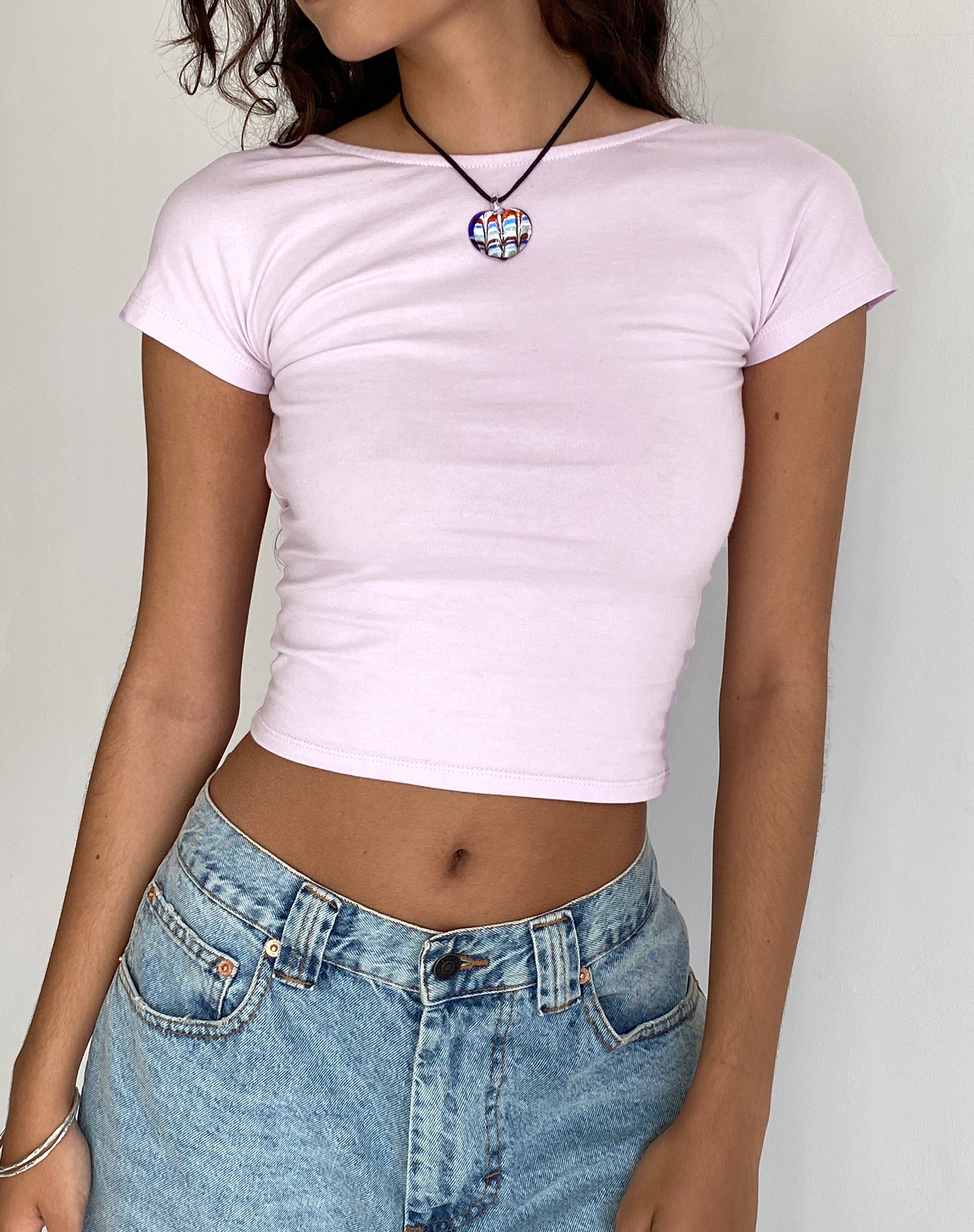 Bild von Xiwang Crop Top in zartem Flieder