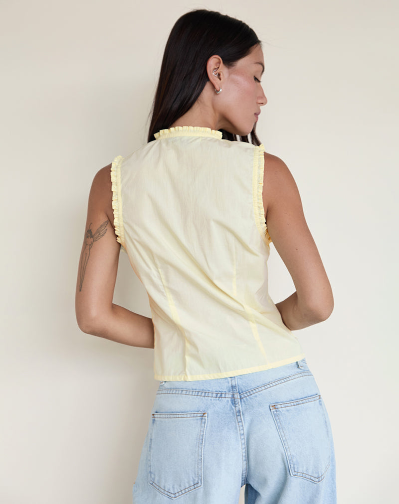 Bild von Yara Bluse aus Popeline Lemon