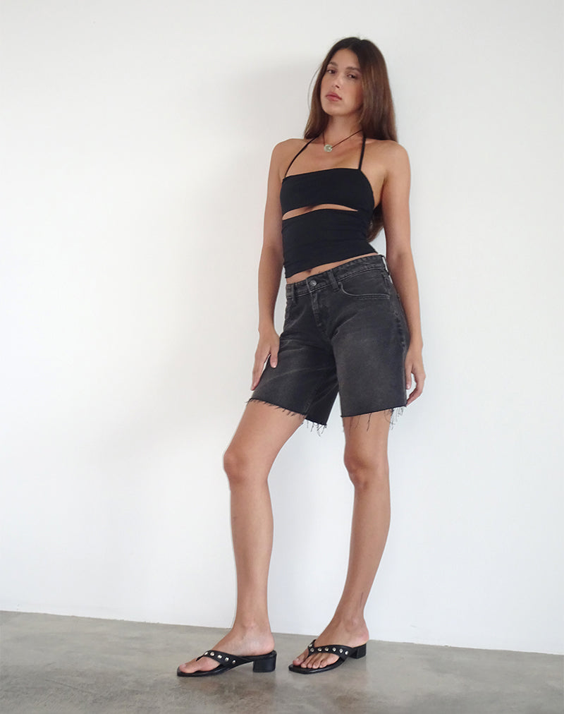 Yasi Top in Schwarz